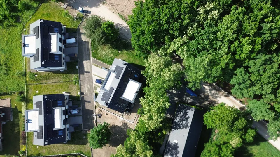 Osada Ramiszów z lotu ptaka